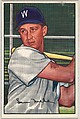 Sam Mele, Outfield, Washington Senators, from Picture Cards, series 6 (R406-6) issued by Bowman Gum, Issued by Bowman Gum Company, Commercial color lithograph