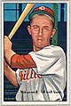 Eddie Waitkus, 1st Base, Philadelphia Phillies, from Picture Cards, series 6 (R406-6) issued by Bowman Gum, Issued by Bowman Gum Company, Commercial color lithograph