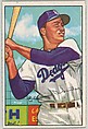Duke Snider, Outfield, Brooklyn Dodgers, from Picture Cards, series 6 (R406-6) issued by Bowman Gum, Issued by Bowman Gum Company, Commercial color lithograph