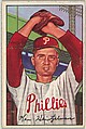 Ken Heintzelman, Pitcher, Philadelphia Phillies, from Picture Cards, series 6 (R406-6) issued by Bowman Gum, Issued by Bowman Gum Company, Commercial color lithograph