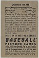 Connie Ryan, 2nd Base, Philadelphia Phillies, from Picture Cards, series 6 (R406-6) issued by Bowman Gum, Issued by Bowman Gum Company, Commercial color lithograph