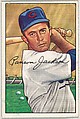Ransom Jackson, 3rd Base, Chicago Cubs, from Picture Cards, series 6 (R406-6) issued by Bowman Gum, Issued by Bowman Gum Company, Commercial color lithograph
