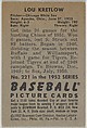 Lou Kretlow, Pitcher, Chicago White Sox, from Picture Cards, series 6 (R406-6) issued by Bowman Gum, Issued by Bowman Gum Company, Commercial color lithograph