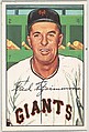 Fred Fitzsimmons, Coach, New York Giants, from Picture Cards, series 6 (R406-6) issued by Bowman Gum, Issued by Bowman Gum Company, Commercial color lithograph