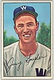 Jerry Snyder, Infield, Washington Senators, from Picture Cards, series 6 (R406-6) issued by Bowman Gum, Issued by Bowman Gum Company, Commercial color lithograph