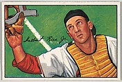 Del Rice, Catcher, St. Louis Cardinals, from Picture Cards, series 6 (R406-6) issued by Bowman Gum, Issued by Bowman Gum Company, Commercial color lithograph