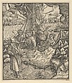 Unfalo Endangering Theuerdanck's Ship, from Theuerdanck, Hans Schäufelein German, Woodcut