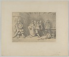 The Dead Wallenstein Being Carried Away by Soldiers, Karl Theodor von Piloty German, Graphite, brown wash (?)