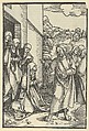 Christ Taking Leave of His Mother, from Speculum passionis domini nostri Ihesu Christi, Hans Schäufelein  German, Woodcut