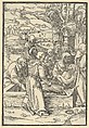 The Entombment, from Speculum passionis domini nostri Ihesu Christi, Hans Schäufelein  German, Woodcut