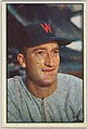Bob Porterfield, Pitcher, Washington Senators, from Collector Series, Colors set, series 7 (R406-7) issued by Bowman Gum, Issued by Bowman Gum Company, Commercial color lithograph
