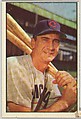 Hank Sauer, Outfield, Chicago Cubs, from Collector Series, Colors set, series 7 (R406-7) issued by Bowman Gum, Issued by Bowman Gum Company, Commercial color lithograph