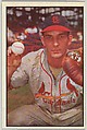 Del Rice, Catcher, St. Louis Cardinals, from Collector Series, series 7 (R406-7) issued by Bowman Gum, Issued by Bowman Gum Company, Commercial color lithograph