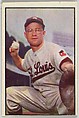 Clint Courtney, Catcher, St. Louis Browns, from Collector Series, Colors set, series 7 (R406-7) issued by Bowman Gum, Issued by Bowman Gum Company, Commercial color lithograph