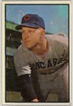 Warren Hacker, Pitcher, Chicago Cubs, from Collector Series, Colors set, series 7 (R406-7) issued by Bowman Gum, Issued by Bowman Gum Company, Commercial color lithograph