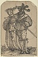 Dancing Couple (I), from The Wedding Dancers (restrike), Hans Schäufelein German, Woodcut (restrike)