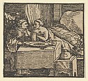 The Nude Girl and the Abbot, from The Decameron, Hans Schäufelein  German, Woodcut
