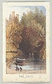 The Cove, from the series, Views in Central Park, New York, Part 3, Louis Prang & Co.  American, Color lithograph