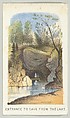 Entrance to Cave from the Lake, from the series, Views in Central Park, New York, Part 2, Louis Prang & Co.  American, Color lithograph