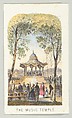 The Music Temple, from the series, Views in Central Park, New York, Part 2, Louis Prang & Co.  American, Color lithograph