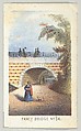 Fancy Bridge No. 14, from the series, Views in Central Park, New York, Part 3, Louis Prang & Co. American, Color lithograph