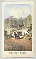 The Marble Bridge, Near the Lake, from the series, Views in Central Park, New York, Part 3, Louis Prang & Co.  American, Color lithograph