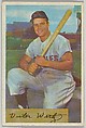 Vic Wertz, Outfield, Baltimore Orioles, from Name on Bat series, series 9 (R406-9) issued by Bowman Gum, Issued by Bowman Gum Company, Commercial color lithograph