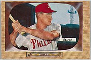 Del Ennis, Outfield, Philadelphia Phillies, from Color TV Set series, series 10 (R406-10) issued by Bowman Gum, Issued by Bowman Gum Company, Commercial color lithograph