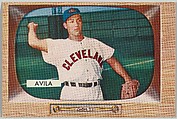 Bobby Avila, 2nd Base, Cleveland Indians, from Color TV Set series, series 10 (R406-10) issued by Bowman Gum, Issued by Bowman Gum Company, Commercial color lithograph