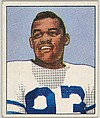 Card Number 14, George Taliaferro, Halfback, New York Yanks, from the Bowman Football series (R407-2) issued by Bowman Gum, Issued by Bowman Gum Company, Commercial color lithograph