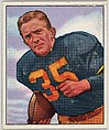 Card Number 19, Joe Geri, Left Halfback, Pittsburgh Steelers, from the Bowman Football series (R407-2) issued by Bowman Gum, Issued by Bowman Gum Company, Commercial color lithograph
