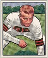 Card Number 44, Jim Martin, End, Tackle, Cleveland Browns, from the Bowman Football series (R407-2) issued by Bowman Gum, Issued by Bowman Gum Company, Commercial color lithograph