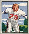 Card Number 67, Bill Austin, Guard, Tackle, New York Giants, from the Bowman Football series (R407-2) issued by Bowman Gum, Issued by Bowman Gum Company, Commercial color lithograph