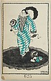 Harlequin (Harlekin), Dagobert Peche Austrian, Color lithograph