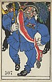 Consecration of the Colors (Fahnenweihe), Moriz Jung Austrian, Color lithograph