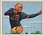 Card Number 20, Jerry Nuzum, Right Halfback, Pittsburgh Steelers, from the Bowman Football series (R407-2) issued by Bowman Gum, Issued by Bowman Gum Company, Commercial color lithograph