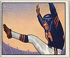 Card Number 136, George Gulyanics, Halfback, Chicago Bears, from the Bowman Football series (R407-2) issued by Bowman Gum, Issued by Bowman Gum Company, Commercial color lithograph
