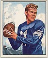 Card Number 121, George Ratterman, Quarterback, New York Yanks, from the Bowman Football series (R407-2) issued by Bowman Gum, Issued by Bowman Gum Company, Commercial color lithograph