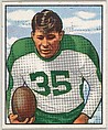 Card Number 134, Pete Pihos, End, Philadephia Eagles, from the Bowman Football series (R407-2) issued by Bowman Gum, Issued by Bowman Gum Company, Commercial color lithograph
