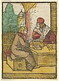 The Parable of the Rich Man and the Housekeeper, 2, from Das Plenarium, Hans Schäufelein German, Woodcut (hand-colored)
