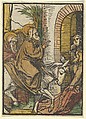 The Entry into Jerusalem, from Das Plenarium, Hans Schäufelein  German, Woodcut (hand-colored)