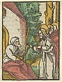 Christ Healing the Leper, from "Das Plenarium", Hans Schäufelein  German, Hand colored woodcut