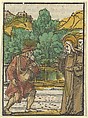 The Parable and the Sower, from Das Plenarium, Hans Schäufelein  German, Woodcut (hand-colored)
