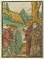 The Parable of the Workers in the Vineyard, from Das Plenarium, Hans Schäufelein  German, Woodcut (hand-colored)