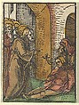 Christ Healing the Possessed, from Das Plenarium, Hans Schäufelein  German, Woodcut (hand-colored)