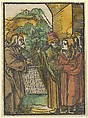 Christ and the Pharisees, from Das Plenarium, Hans Schäufelein  German, Woodcut (hand-colored)