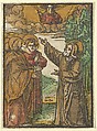 Christ Talking about his Return to the Father, from Das Plenarium, Hans Schäufelein  German, Woodcut (hand-colored)