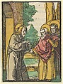 Christ Talking to the Disciples, 3, from Das Plenarium, Hans Schäufelein  German, Woodcut (hand-colored)