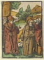 Christ Warning the Disciples of False Prophets, from Das Plenarium, Hans Schäufelein  German, Woodcut (hand-colored)