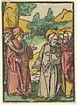Christ Warning the Disciples of False Prophets, from Das Plenarium, Hans Schäufelein  German, Woodcut (hand-colored)